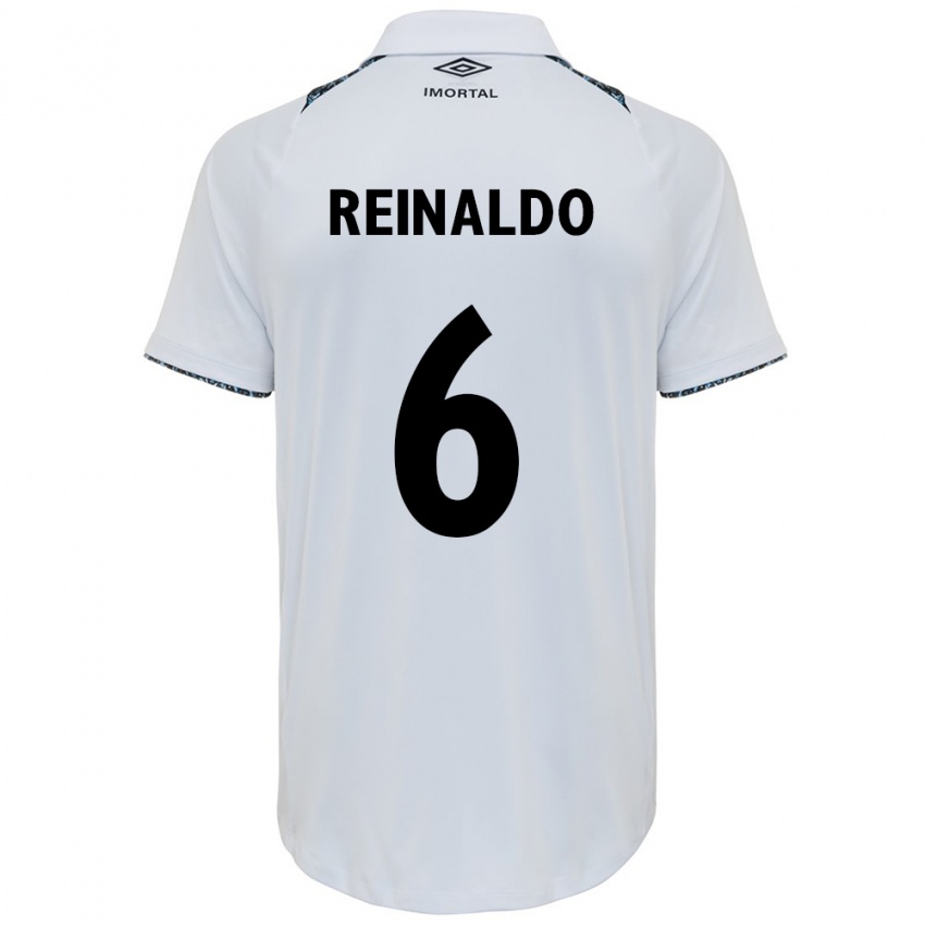 Női Reinaldo #6 Fehér Kék Idegenbeli Jersey 2024/25 Mez Póló Ing