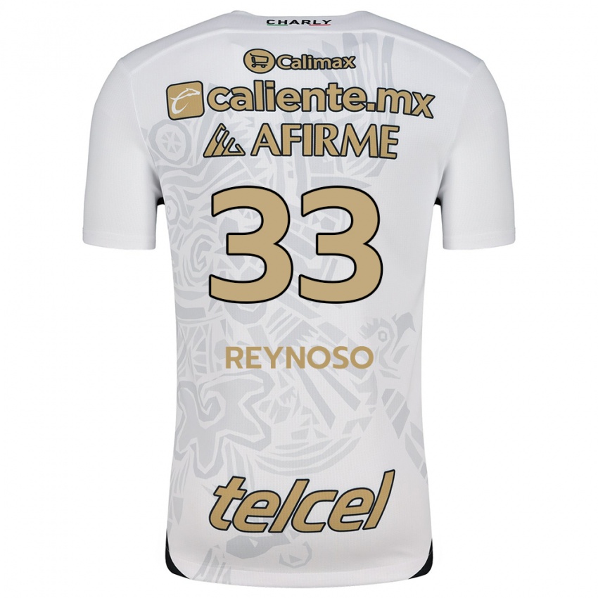 Női Emanuel Reynoso #33 Fehér Fekete Idegenbeli Jersey 2024/25 Mez Póló Ing