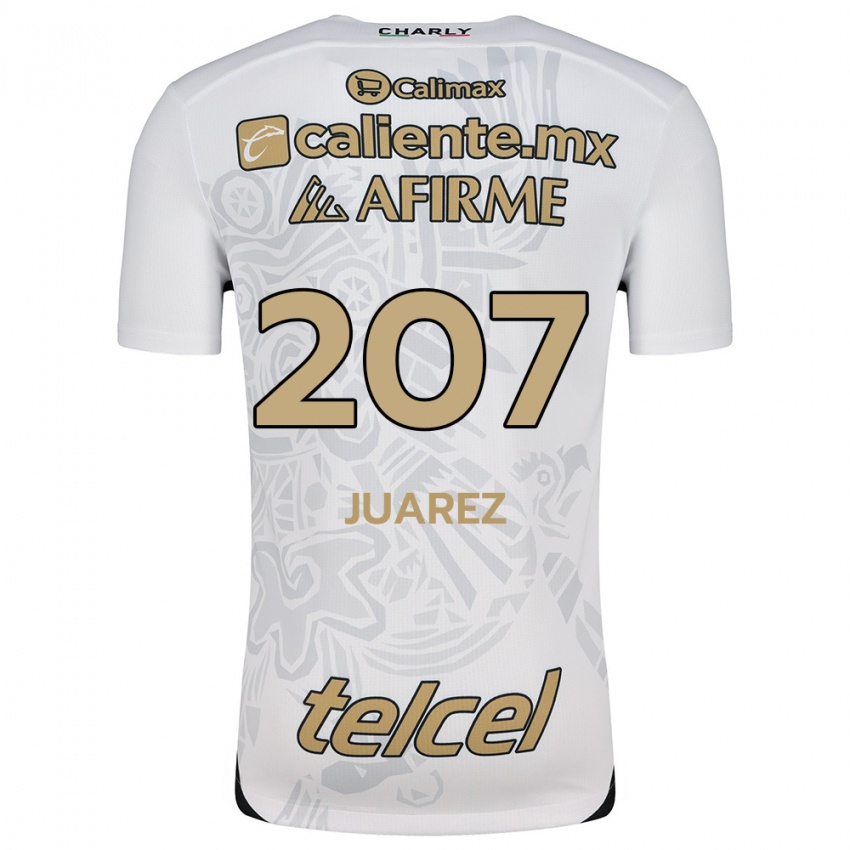 Női José Juárez #207 Fehér Fekete Idegenbeli Jersey 2024/25 Mez Póló Ing