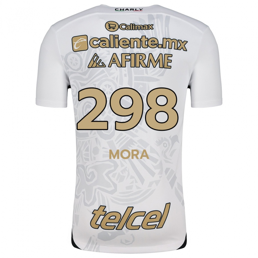 Női Gilberto Mora #298 Fehér Fekete Idegenbeli Jersey 2024/25 Mez Póló Ing