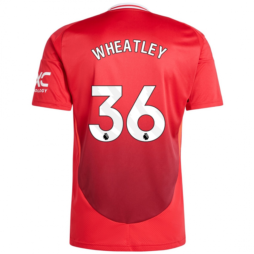 Gyermek Ethan Wheatley #36 Élénkpiros Hazai Jersey 2024/25 Mez Póló Ing