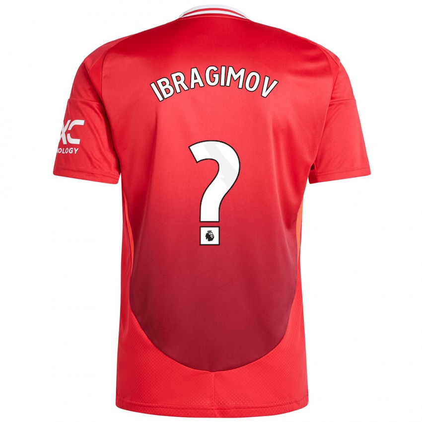 Gyermek Amir Ibragimov #0 Élénkpiros Hazai Jersey 2024/25 Mez Póló Ing