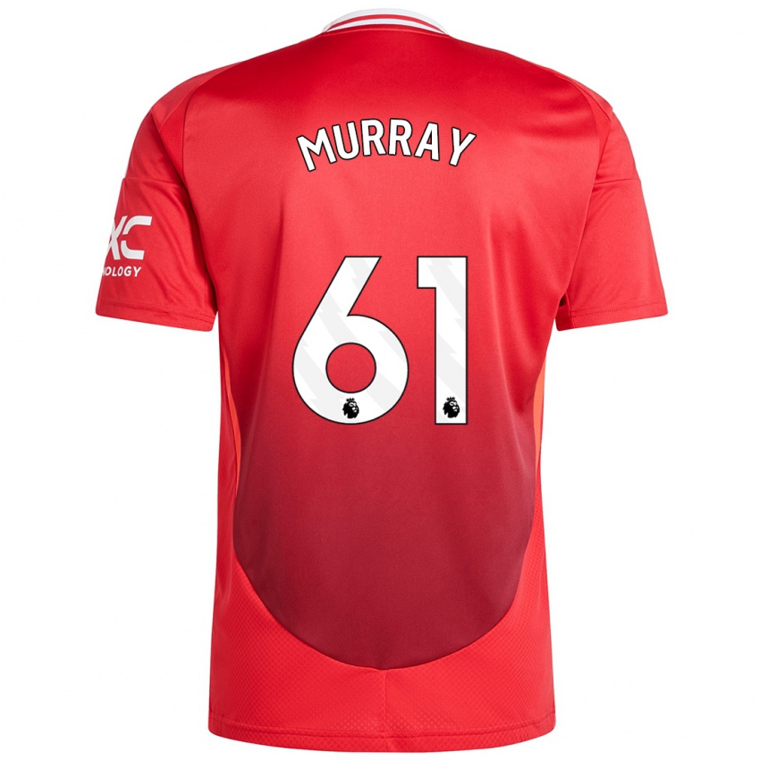 Gyermek Sam Murray #61 Élénkpiros Hazai Jersey 2024/25 Mez Póló Ing