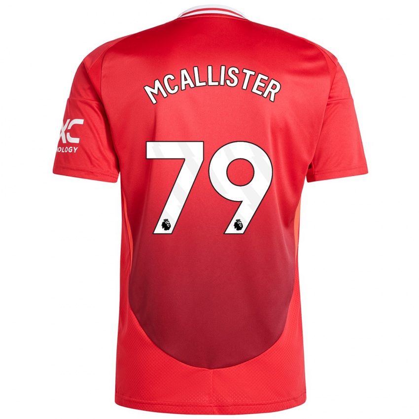 Gyermek Finley Mcallister #79 Élénkpiros Hazai Jersey 2024/25 Mez Póló Ing