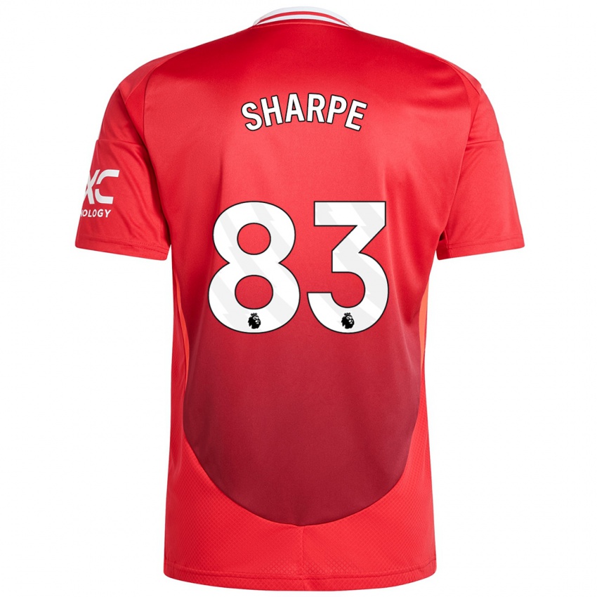 Gyermek Malachi Sharpe #83 Élénkpiros Hazai Jersey 2024/25 Mez Póló Ing