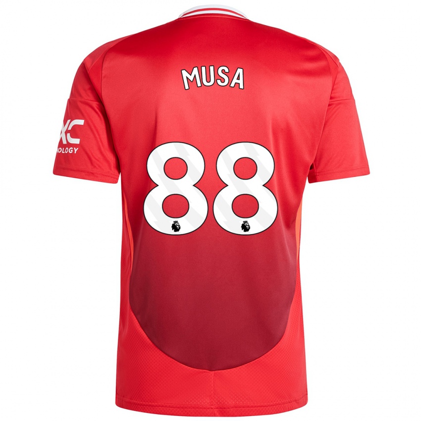 Gyermek Victor Musa #88 Élénkpiros Hazai Jersey 2024/25 Mez Póló Ing