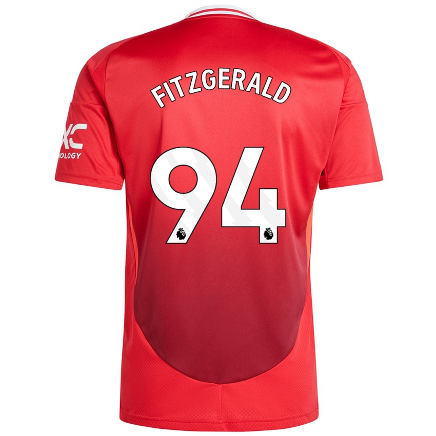 Gyermek Jayce Fitzgerald #94 Élénkpiros Hazai Jersey 2024/25 Mez Póló Ing