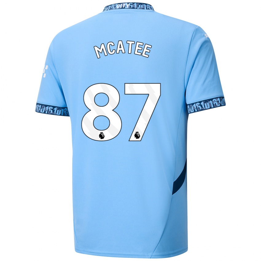 Gyermek James Mcatee #87 Sötétkék Hazai Jersey 2024/25 Mez Póló Ing