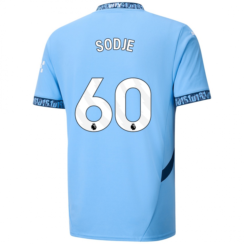 Gyermek Tai Sodje #60 Sötétkék Hazai Jersey 2024/25 Mez Póló Ing