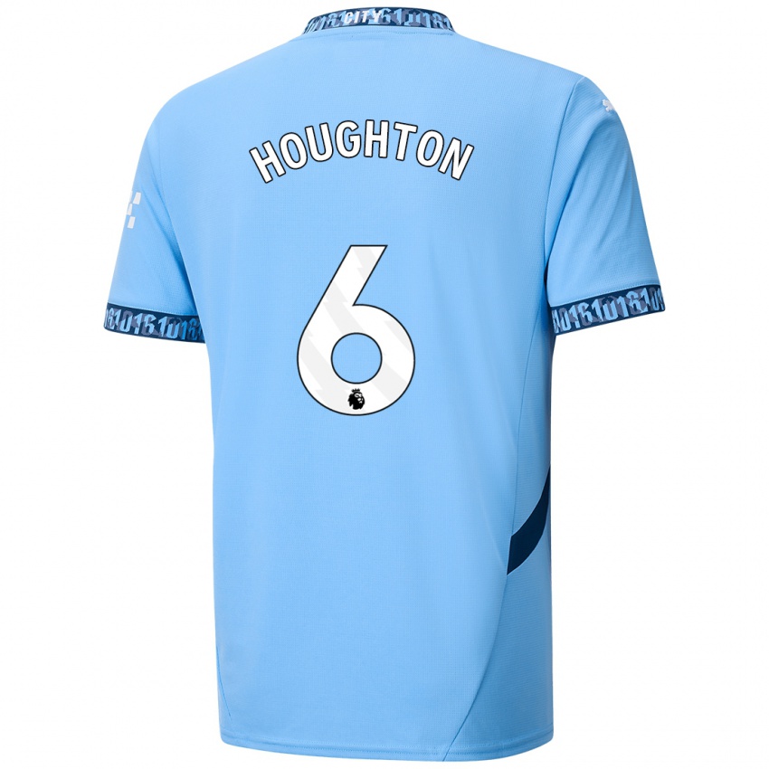 Gyermek Steph Houghton #6 Sötétkék Hazai Jersey 2024/25 Mez Póló Ing