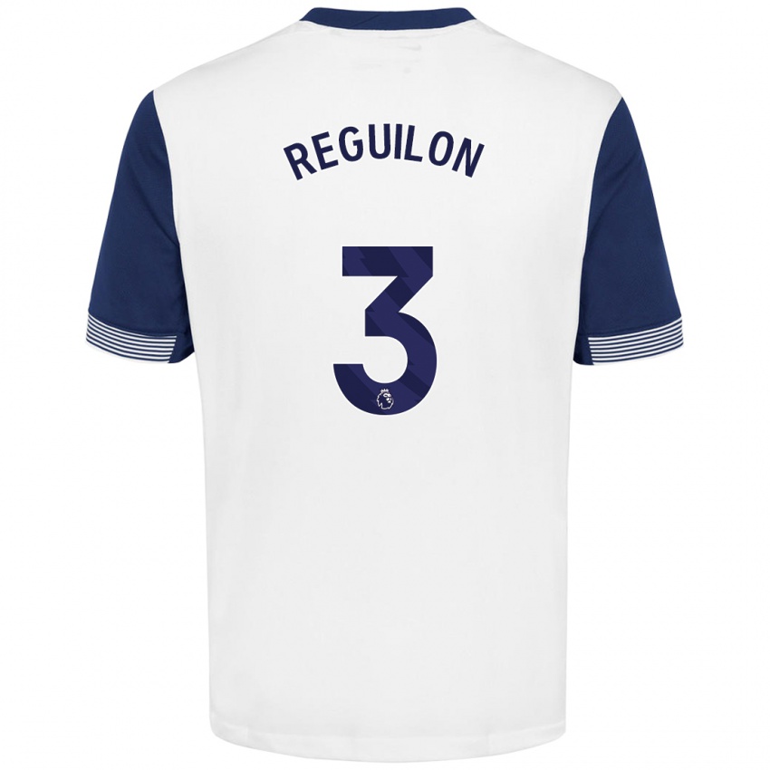 Gyermek Sergio Reguilon #3 Fehér Kék Hazai Jersey 2024/25 Mez Póló Ing