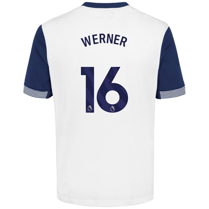 Gyermek Timo Werner #16 Fehér Kék Hazai Jersey 2024/25 Mez Póló Ing