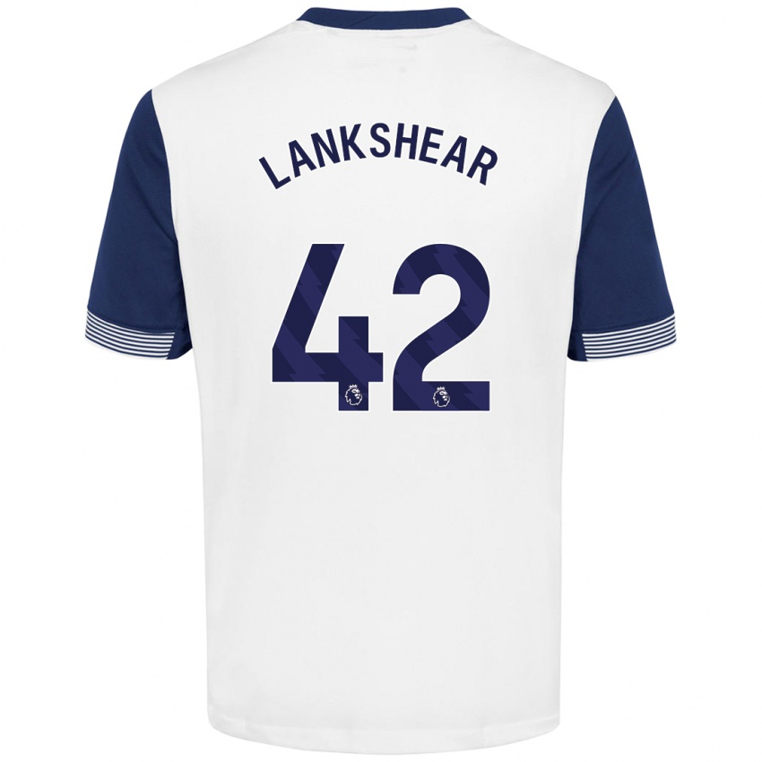 Gyermek Will Lankshear #42 Fehér Kék Hazai Jersey 2024/25 Mez Póló Ing