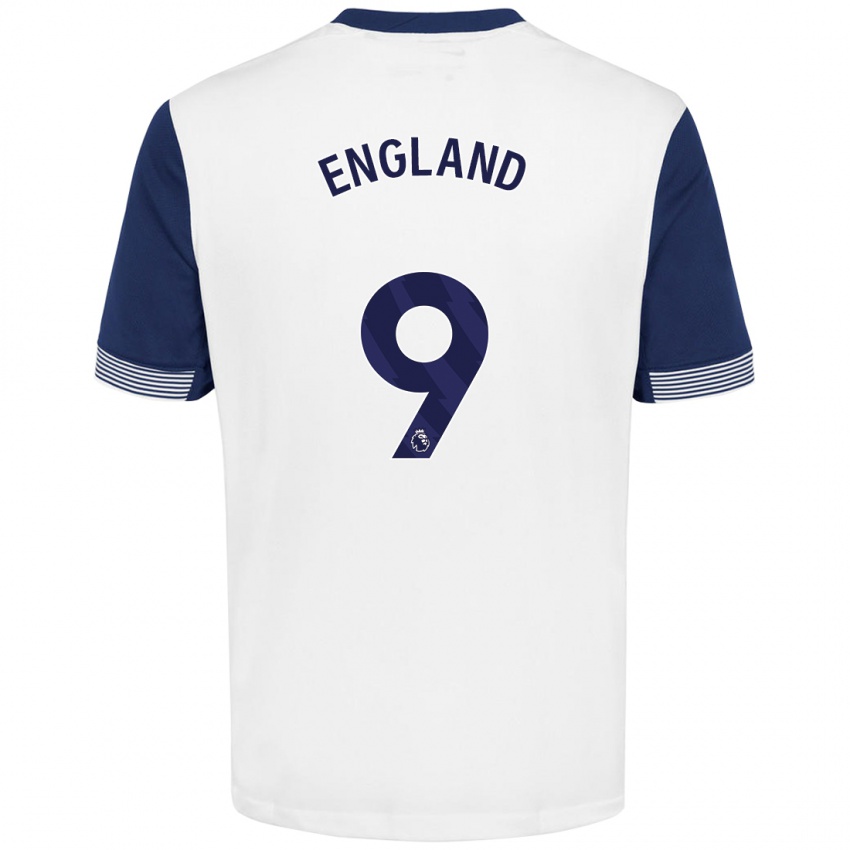 Gyermek Bethany England #9 Fehér Kék Hazai Jersey 2024/25 Mez Póló Ing