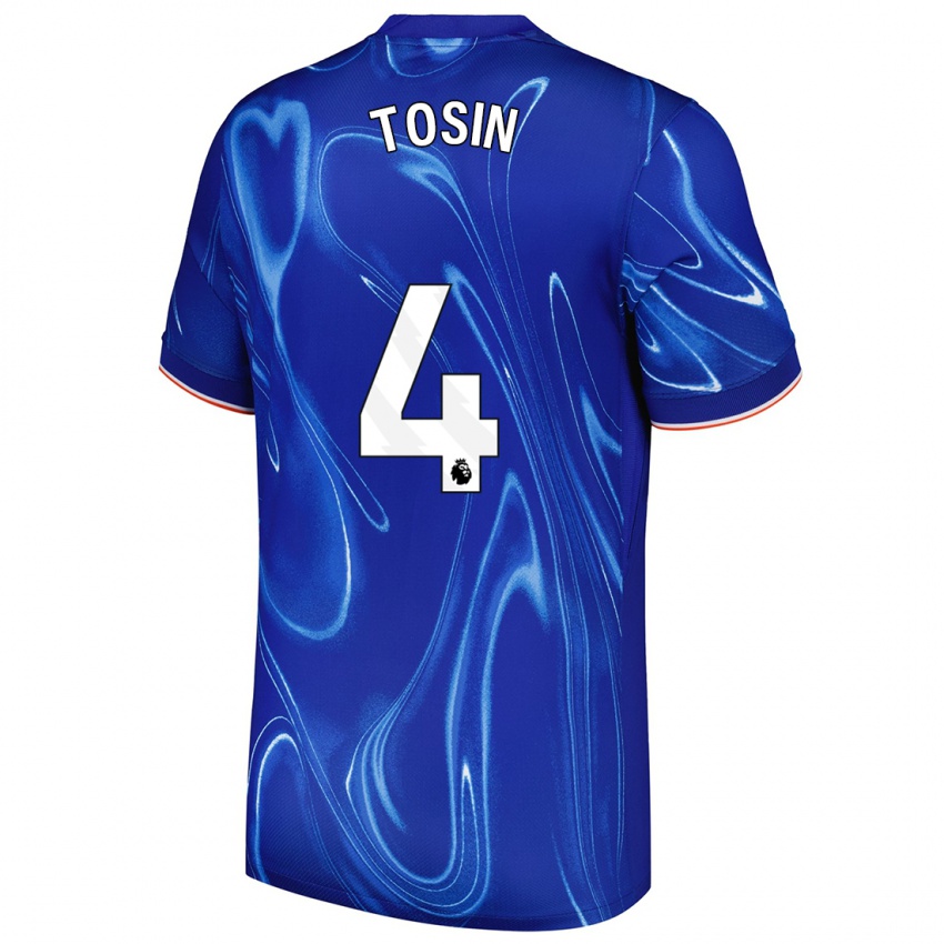 Gyermek Tosin Adarabioyo #4 Kék Fehér Hazai Jersey 2024/25 Mez Póló Ing