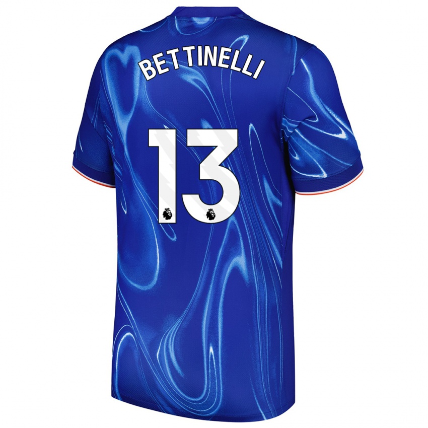 Gyermek Marcus Bettinelli #13 Kék Fehér Hazai Jersey 2024/25 Mez Póló Ing