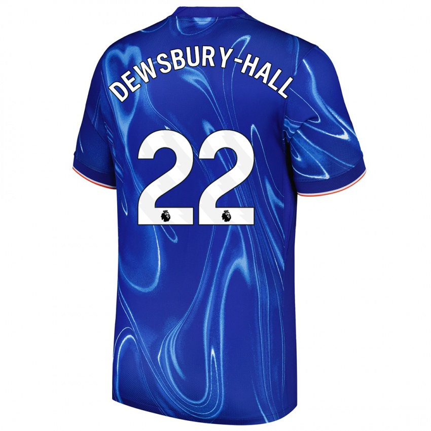 Gyermek Kiernan Dewsbury-Hall #22 Kék Fehér Hazai Jersey 2024/25 Mez Póló Ing