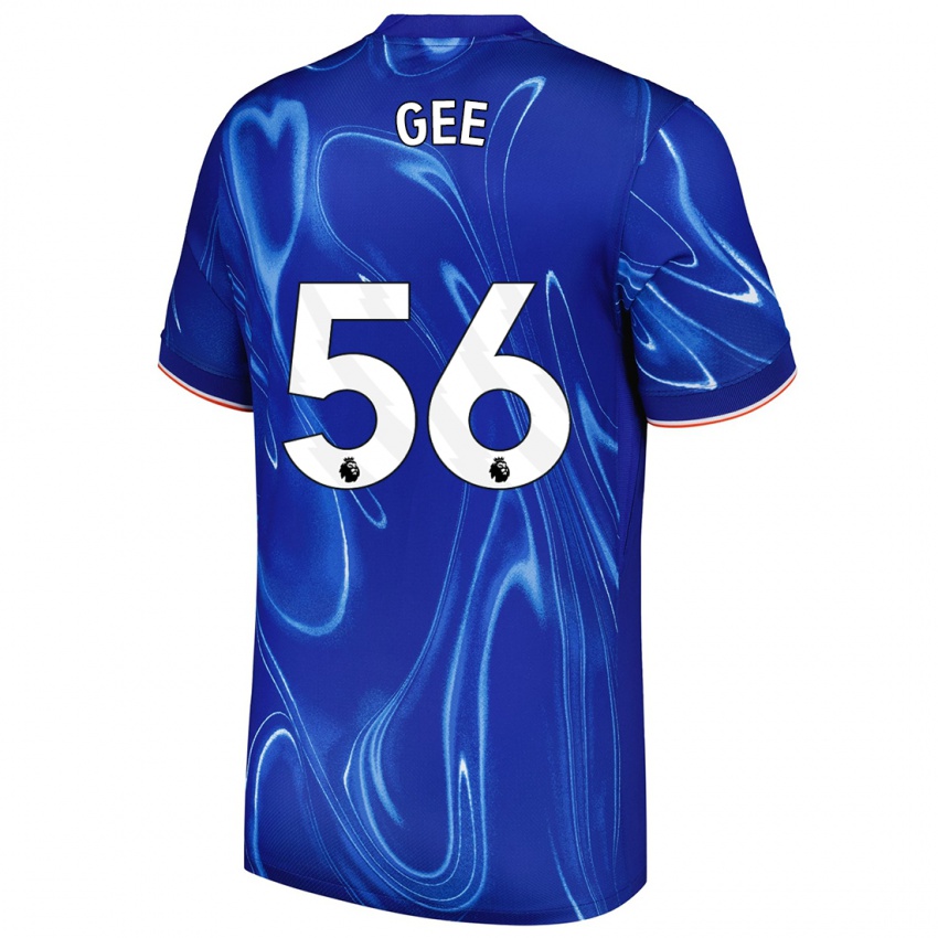 Gyermek Billy Gee #56 Kék Fehér Hazai Jersey 2024/25 Mez Póló Ing