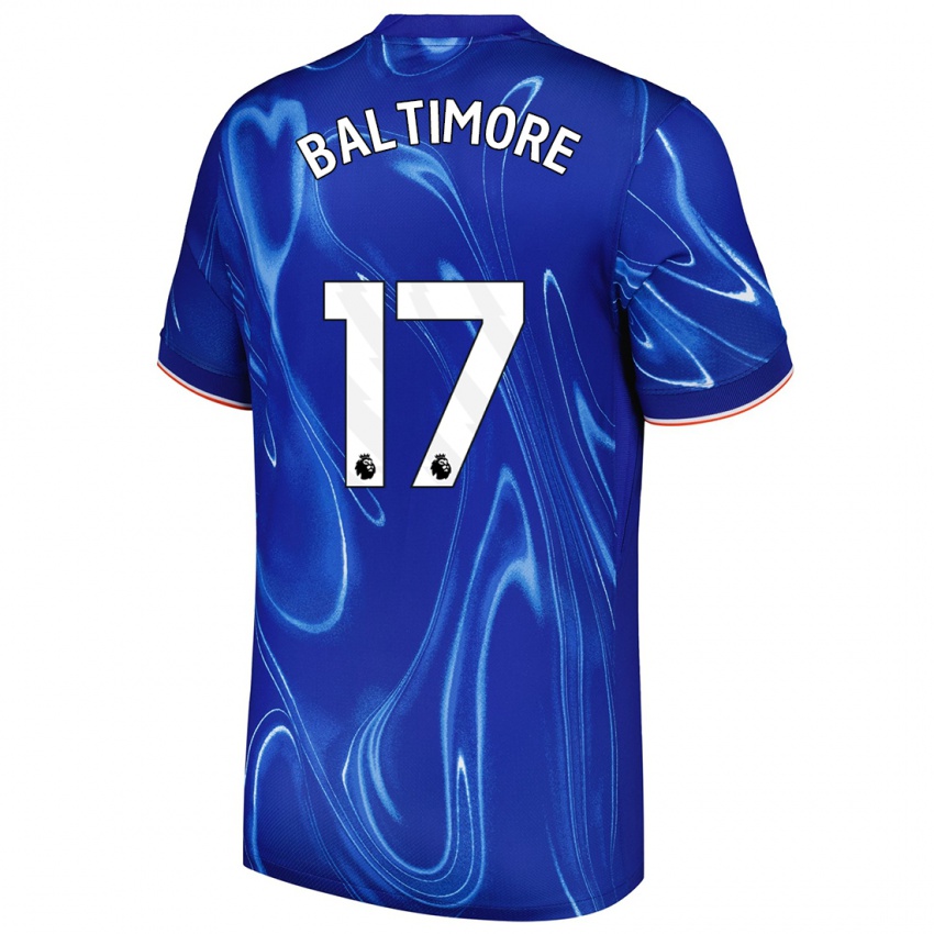 Gyermek Sandy Baltimore #17 Kék Fehér Hazai Jersey 2024/25 Mez Póló Ing