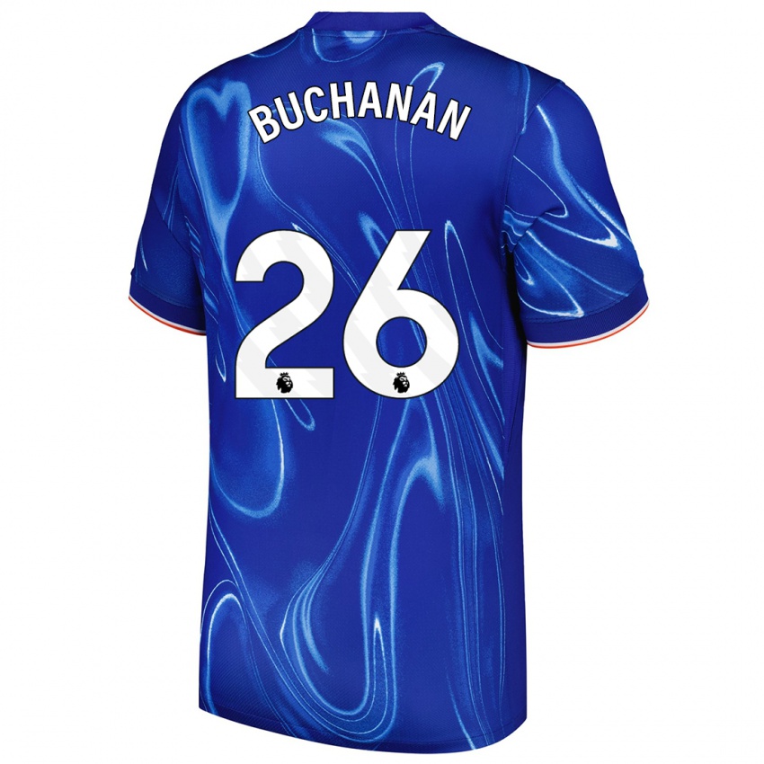 Gyermek Kadeisha Buchanan #26 Kék Fehér Hazai Jersey 2024/25 Mez Póló Ing