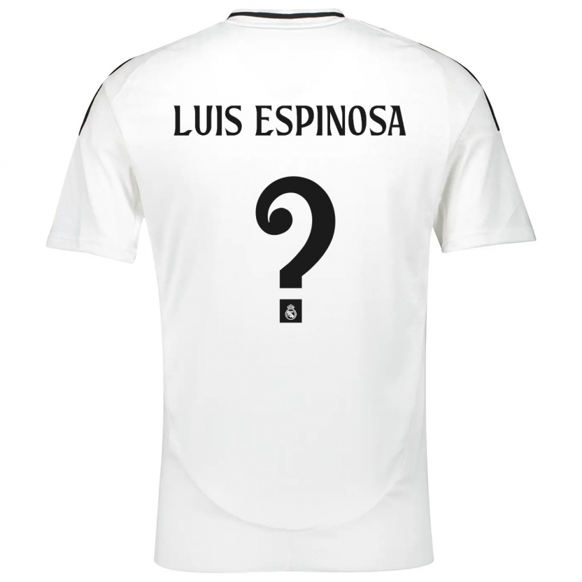 Gyermek José Luis Espinosa #0 Fehér Hazai Jersey 2024/25 Mez Póló Ing