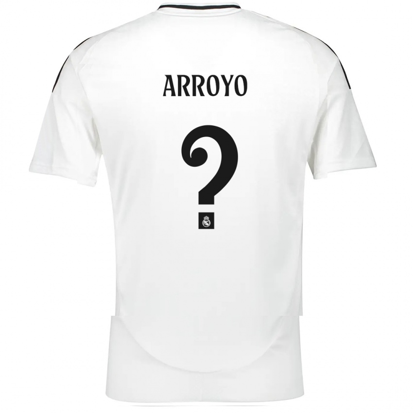 Gyermek Diego Arroyo #0 Fehér Hazai Jersey 2024/25 Mez Póló Ing