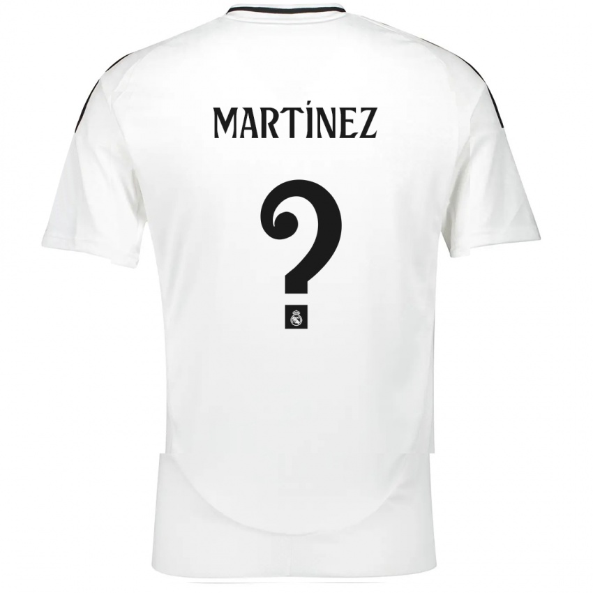 Gyermek Antonio Martínez #0 Fehér Hazai Jersey 2024/25 Mez Póló Ing