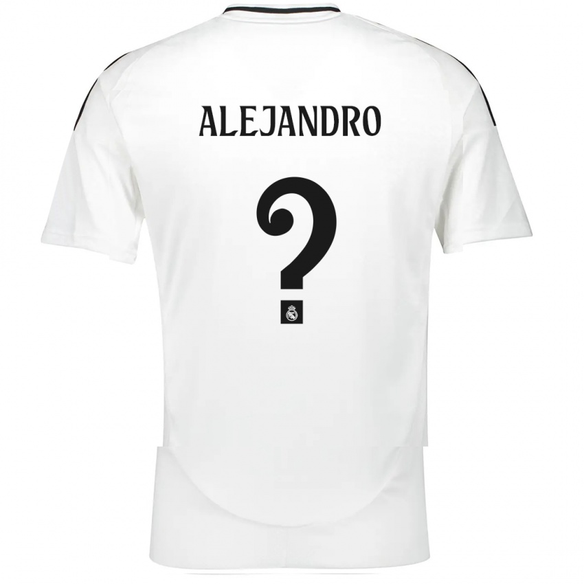 Gyermek Alejandro Hernández #0 Fehér Hazai Jersey 2024/25 Mez Póló Ing