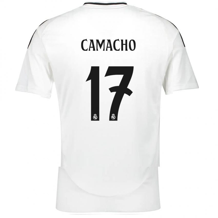 Gyermek Carla Camacho #17 Fehér Hazai Jersey 2024/25 Mez Póló Ing