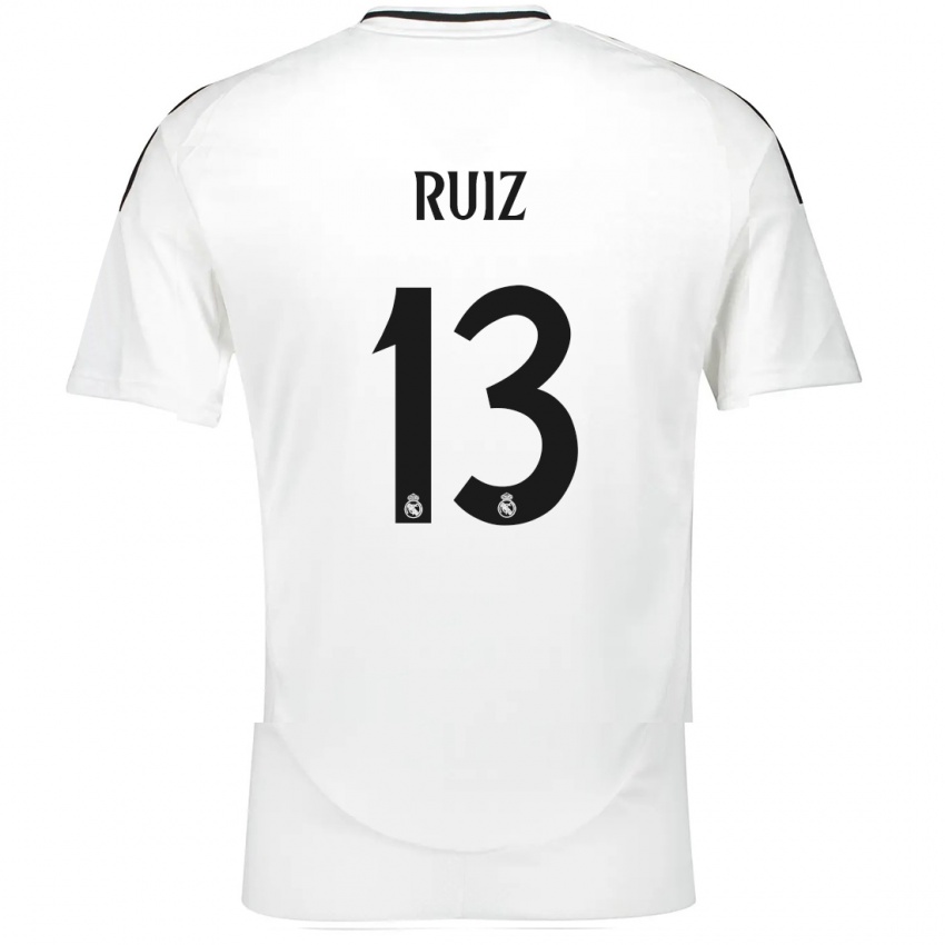 Gyermek Guillermo Ruiz #13 Fehér Hazai Jersey 2024/25 Mez Póló Ing