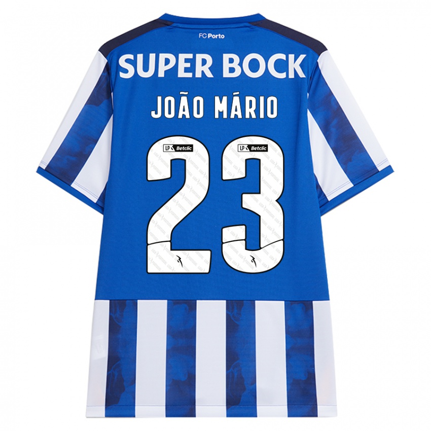 Gyermek Joao Mario #23 Kék Fehér Hazai Jersey 2024/25 Mez Póló Ing