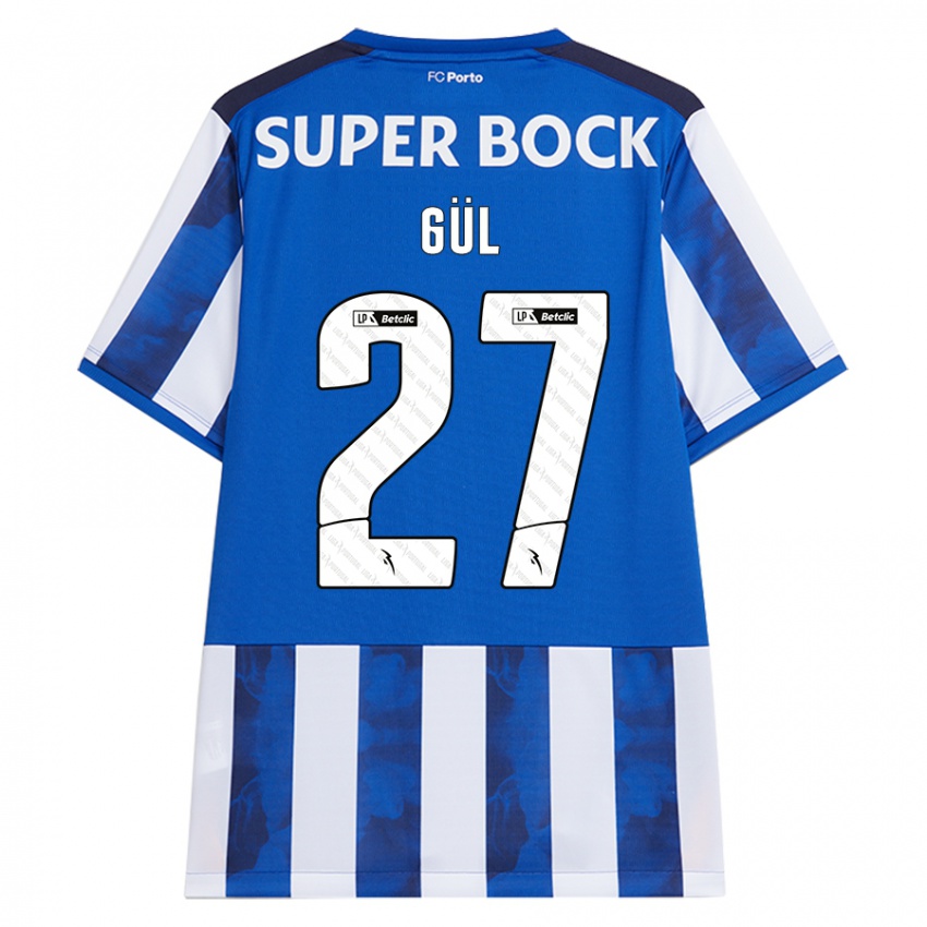 Gyermek Deniz Gül #27 Kék Fehér Hazai Jersey 2024/25 Mez Póló Ing