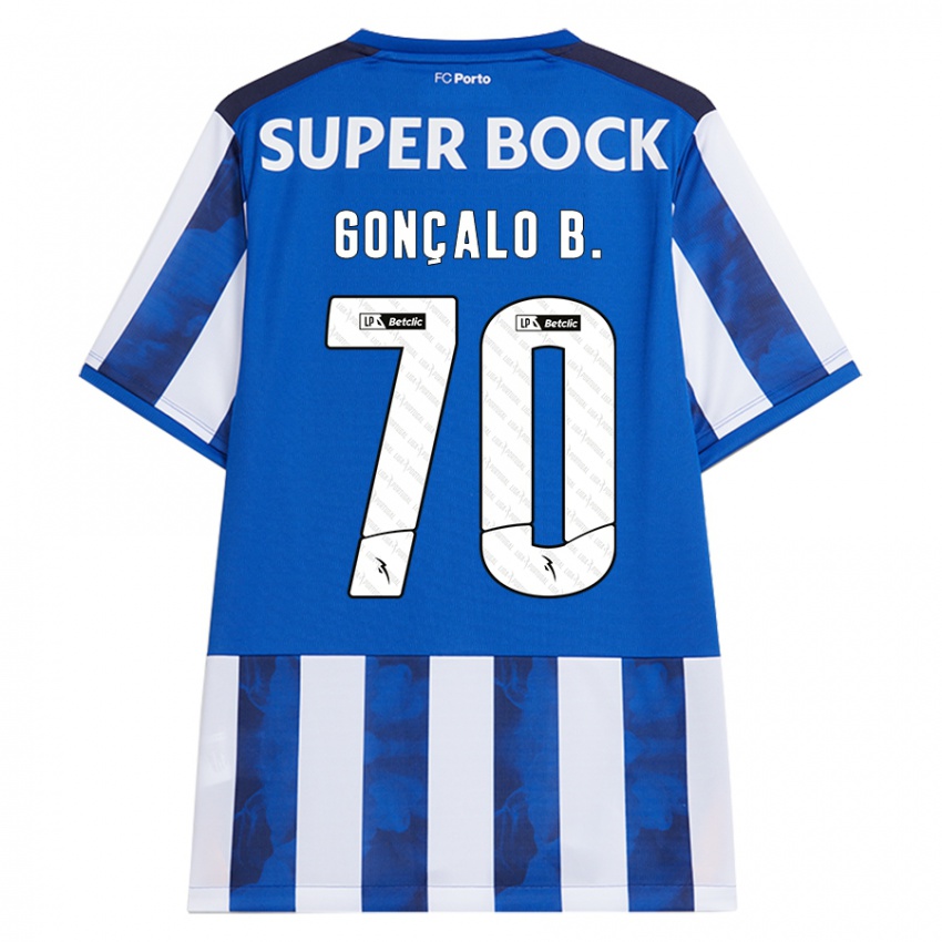 Gyermek Goncalo Borges #70 Kék Fehér Hazai Jersey 2024/25 Mez Póló Ing