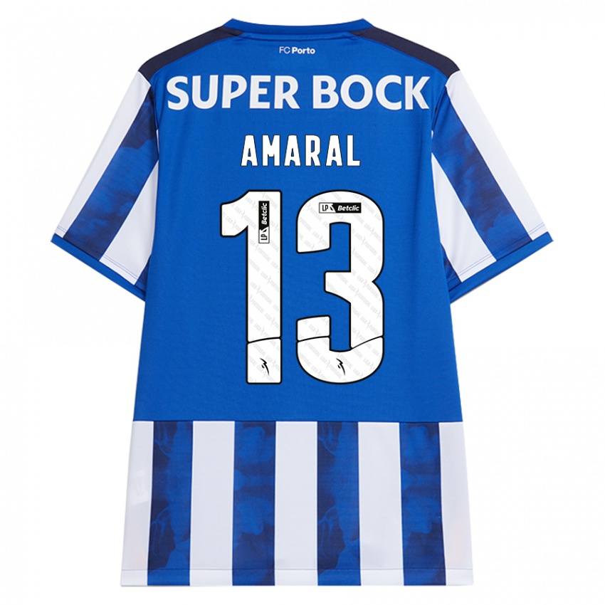 Gyermek Fábio Amaral #13 Kék Fehér Hazai Jersey 2024/25 Mez Póló Ing