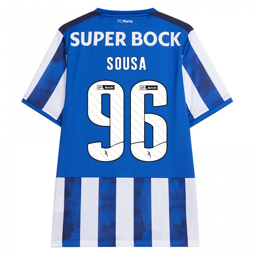 Gyermek Filipe Sousa #96 Kék Fehér Hazai Jersey 2024/25 Mez Póló Ing