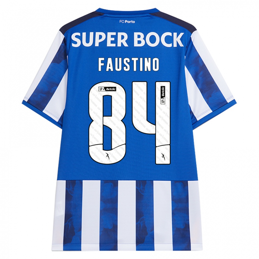 Gyermek Levi Faustino #84 Kék Fehér Hazai Jersey 2024/25 Mez Póló Ing