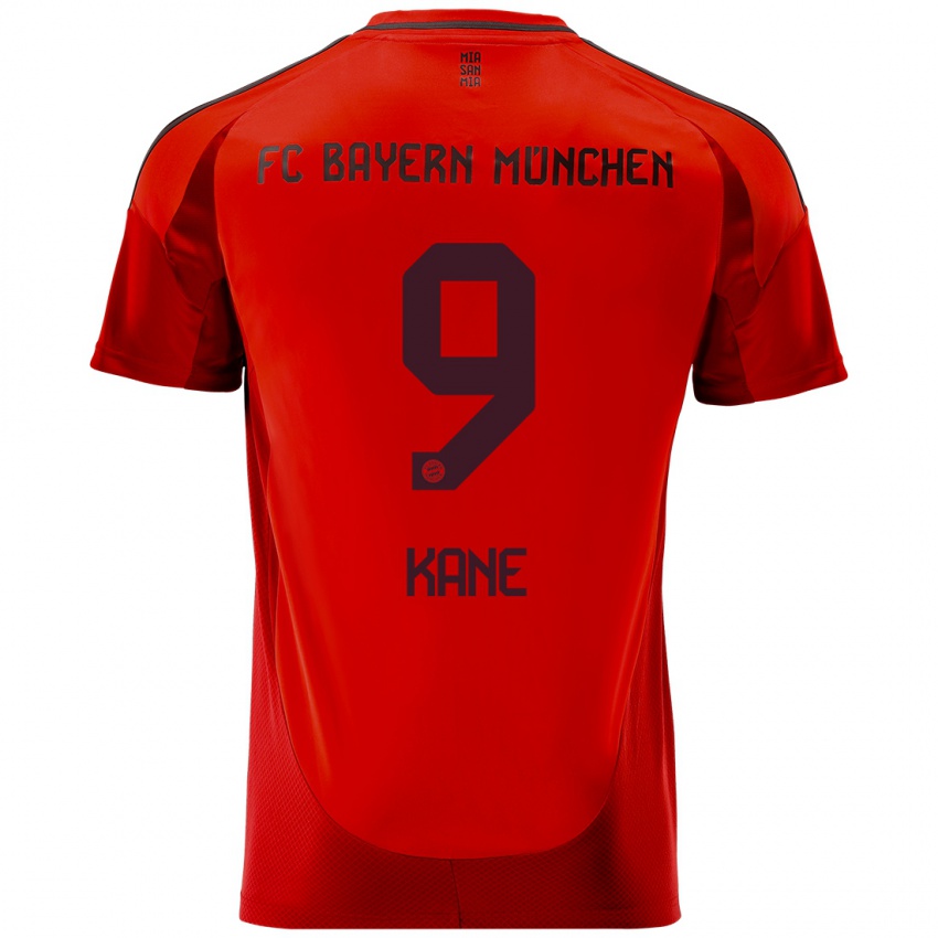 Gyermek Harry Kane #9 Piros Hazai Jersey 2024/25 Mez Póló Ing