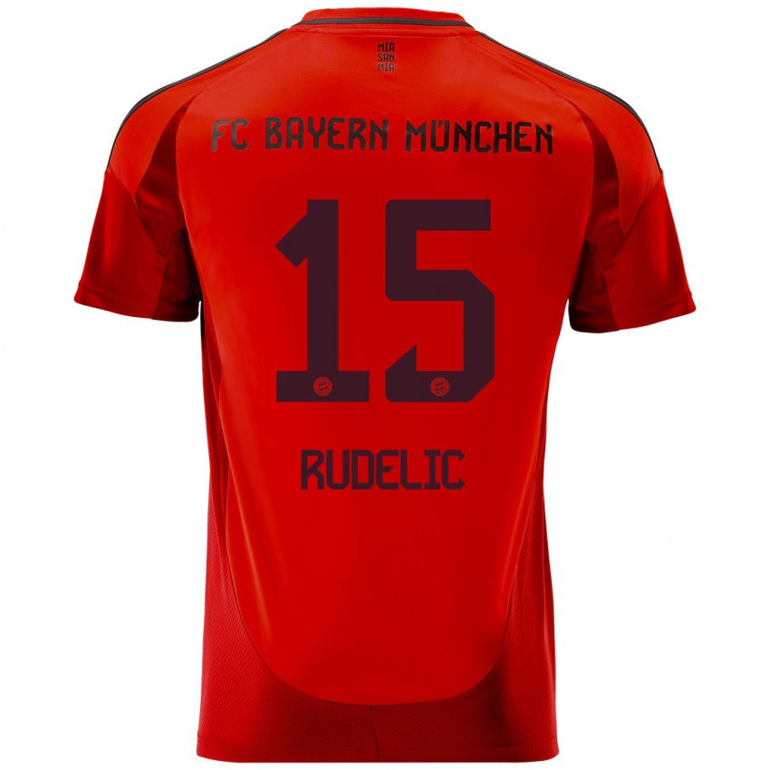 Gyermek Ivana Rudelic #15 Piros Hazai Jersey 2024/25 Mez Póló Ing