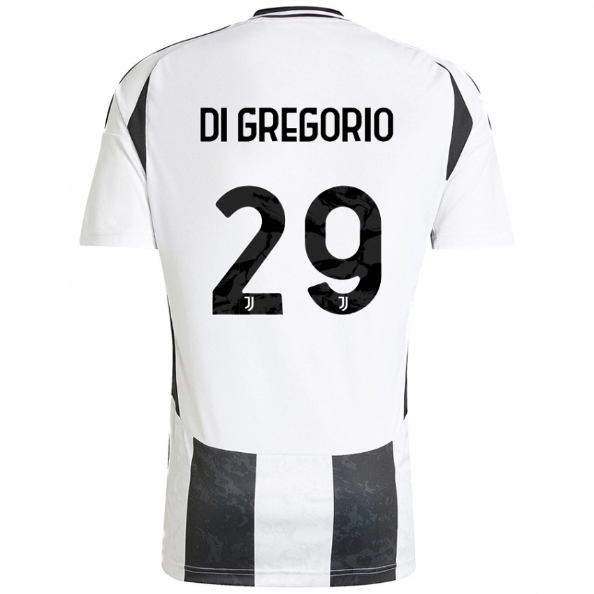 Gyermek Michele Di Gregorio #29 Fehér Fekete Hazai Jersey 2024/25 Mez Póló Ing