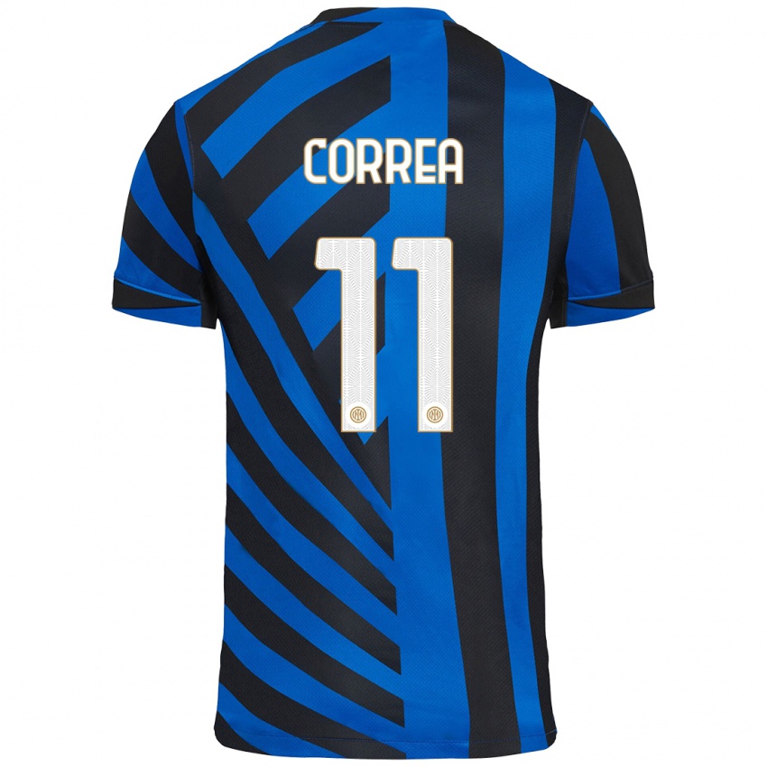 Gyermek Joaquin Correa #11 Kék Fekete Hazai Jersey 2024/25 Mez Póló Ing