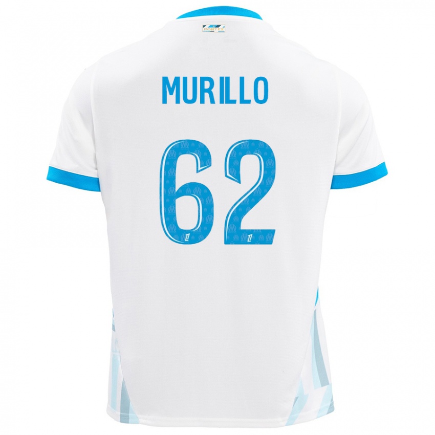 Gyermek Amir Murillo #62 Fehér Ég Kék Hazai Jersey 2024/25 Mez Póló Ing