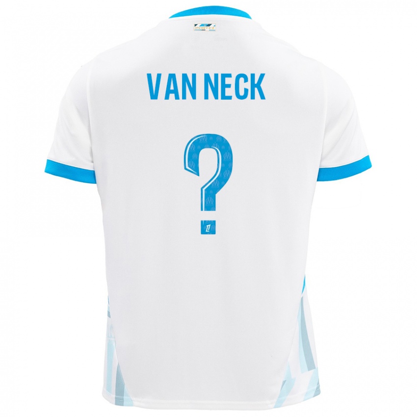 Gyermek Jelle Van Neck #0 Fehér Ég Kék Hazai Jersey 2024/25 Mez Póló Ing