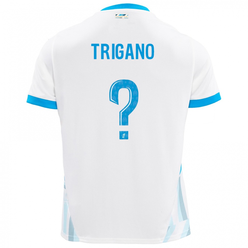 Gyermek Paolo Trigano #0 Fehér Ég Kék Hazai Jersey 2024/25 Mez Póló Ing