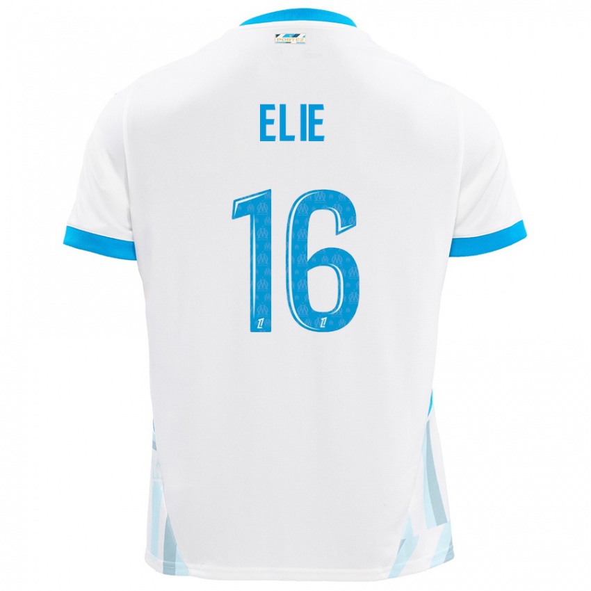 Gyermek Anaïs Elie #16 Fehér Ég Kék Hazai Jersey 2024/25 Mez Póló Ing