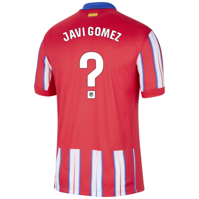 Gyermek Javi Gomez #0 Piros Fehér Kék Hazai Jersey 2024/25 Mez Póló Ing