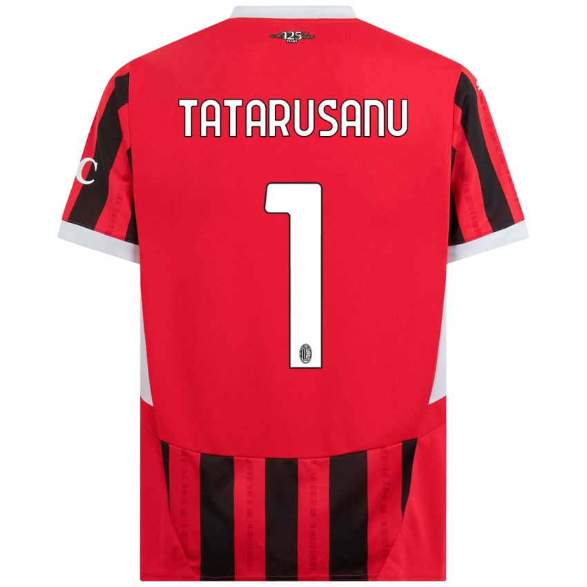 Gyermek Ciprian Tatarusanu #1 Piros Fekete Hazai Jersey 2024/25 Mez Póló Ing