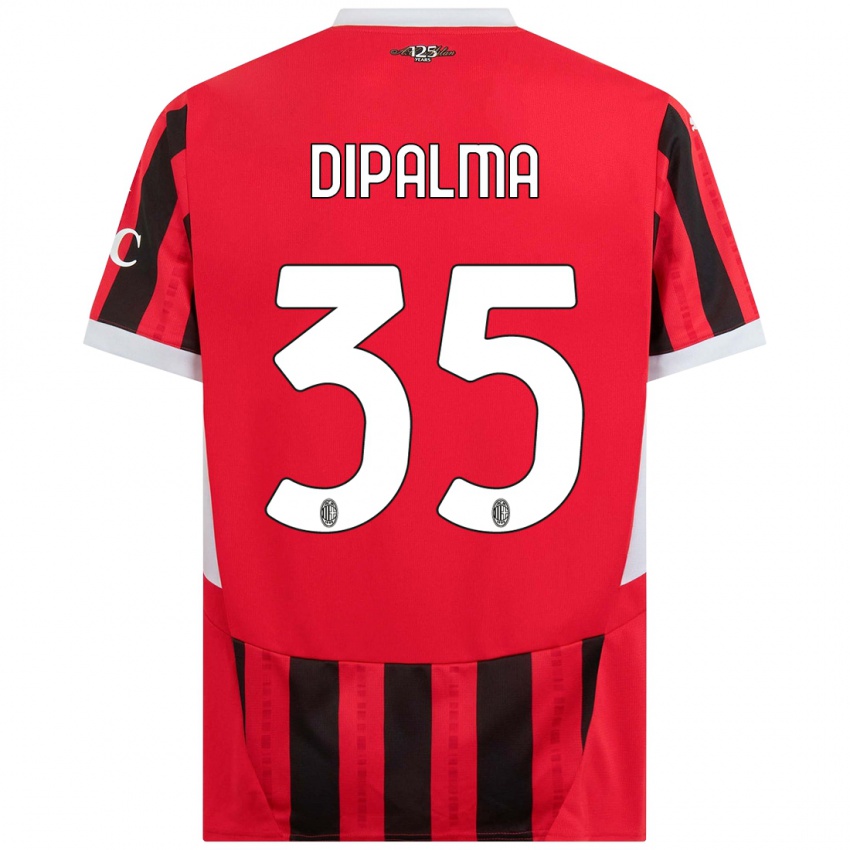 Gyermek Matteo Dipalma #35 Piros Fekete Hazai Jersey 2024/25 Mez Póló Ing