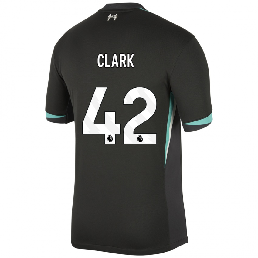 Gyermek Bobby Clark #42 Fekete Antracit Fehér Idegenbeli Jersey 2024/25 Mez Póló Ing