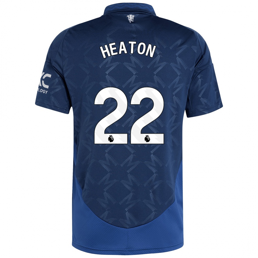 Gyermek Tom Heaton #22 Indigó Idegenbeli Jersey 2024/25 Mez Póló Ing