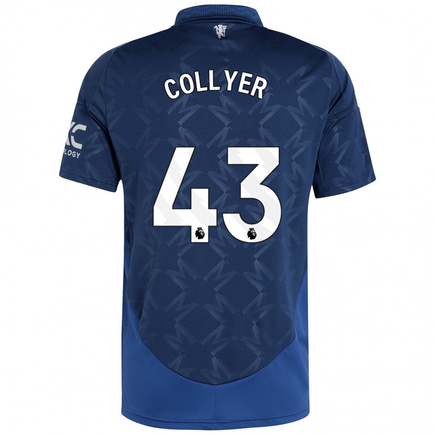 Gyermek Toby Collyer #43 Indigó Idegenbeli Jersey 2024/25 Mez Póló Ing